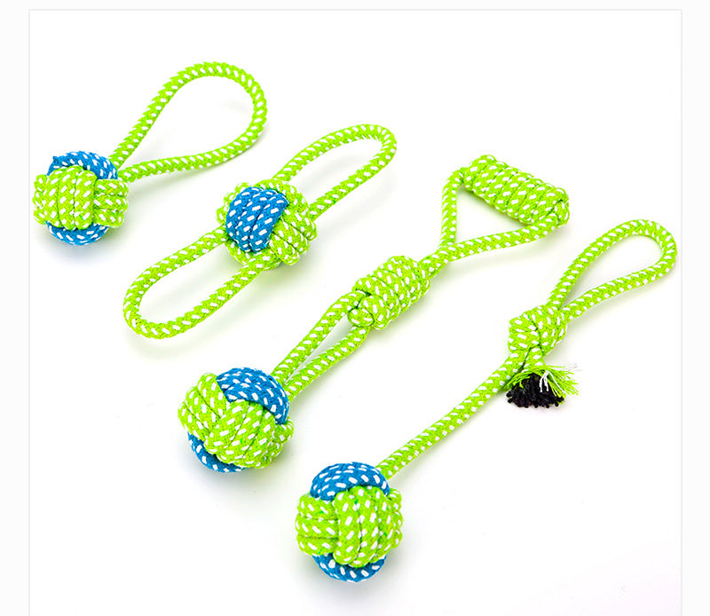 Cotton Rope Dog Toy Set Durable Chew Pet Training Combination