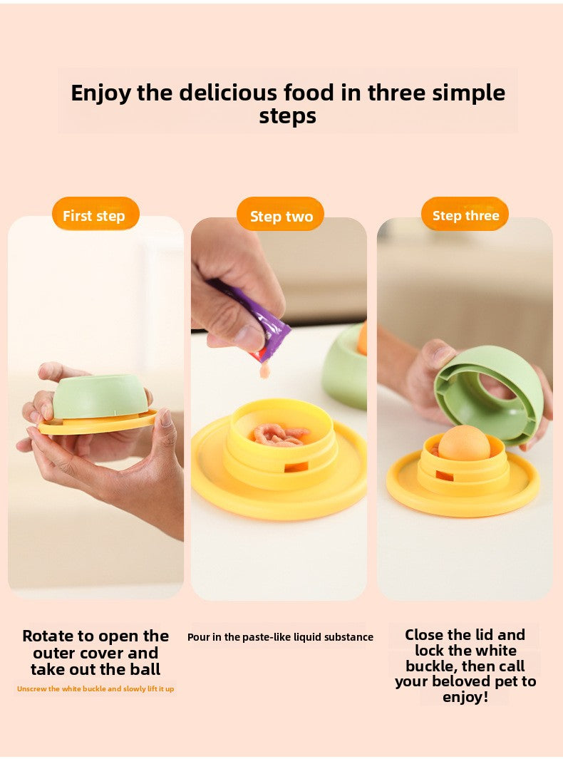 Interactive Cat Lick Mat Slow Feeder Toy for Boredom Relief Dental Care and Anti-Tip Self Entertainment with Cat Treats