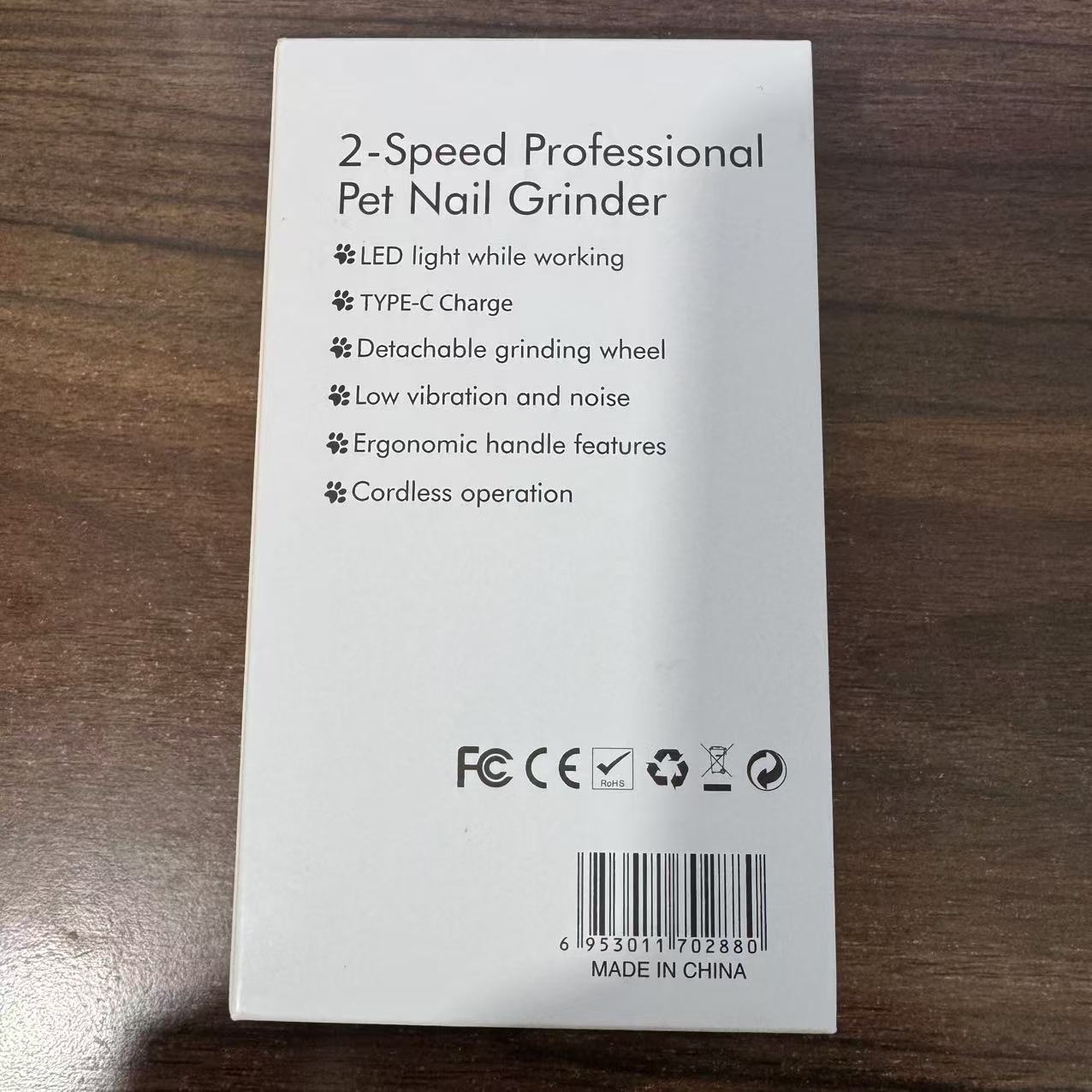 Pet Nail Grinder Clipper with Light for Dogs Cats