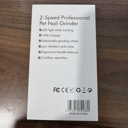 Pet Nail Grinder Clipper with Light for Dogs Cats