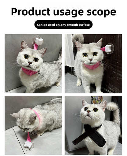 Professional Cat Bathing Restraint System Adjustable Grooming Strap with Strong Suction Cups Anti Movement Safe Cleaning Tool for Cats and Small Dogs