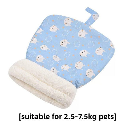 Washable Lamb Wool Pet Bed Semi Enclosed Warm Winter House for Cats and Dogs Detachable Cozy Nest