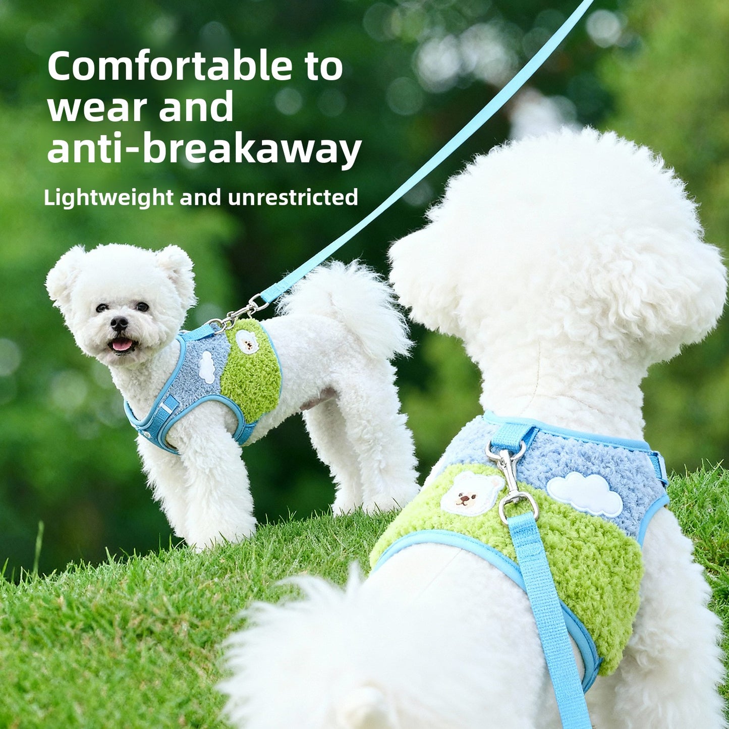 Adjustable Cat Harness and Leash No Pull Anti Escape Breathable Mesh Vest for Walking Reflective Strap Comfort Fit Small Medium Large Cats