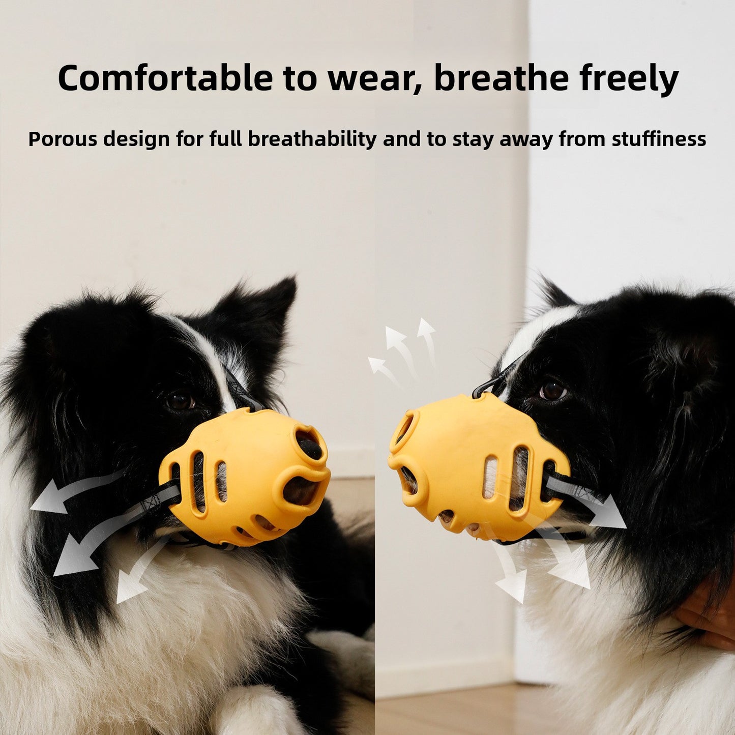Dog Muzzle Anti Bite Anti Messy Eating Mask for Golden Samoyed All Sizes Pets