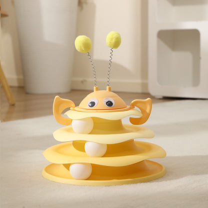 Cat Toy Little Bee Ice Cream Play Plate Self Entertainment Boredom Buster In Stock