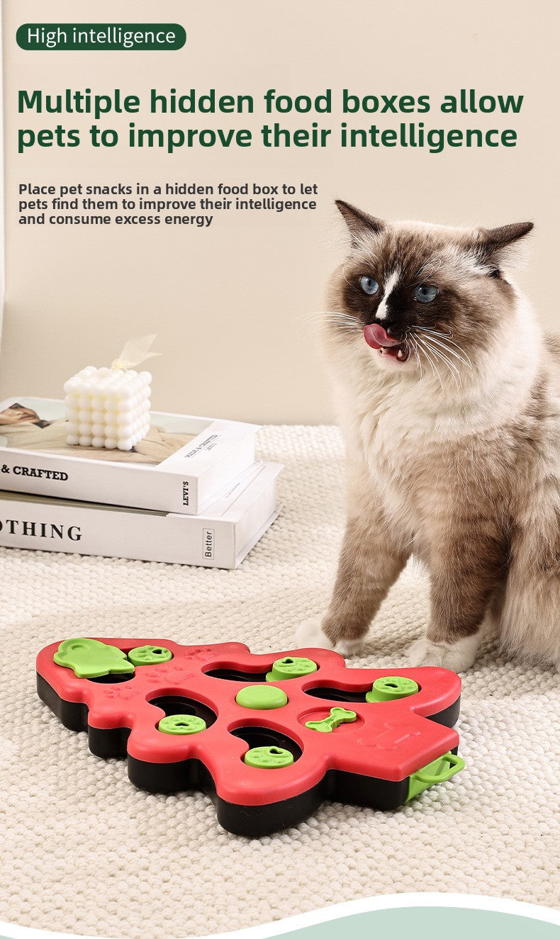 Interactive Slow Feeder Dog Bowl Cat Bowl Pet Puzzle Toys for Fast Eaters Anti Choke Educational Training Supplies Pet Feeder Mat