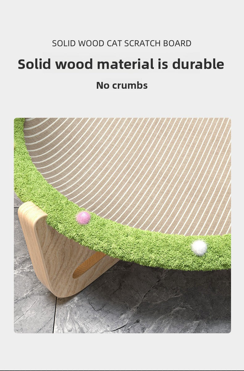 Integrated AllSeason Cat Bed Trampoline Wooden Scratcher MoistureProof Breathable Hammock