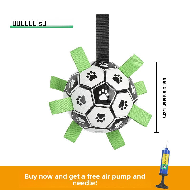 Durable Puppy Chew Football Interactive Toy for Small Large Corgi Dogs