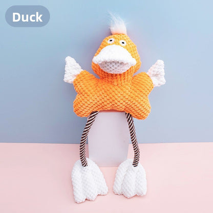 Indestructible Plush Dog Toy for SelfEntertainment Durable Chew Sound Pet Supplies