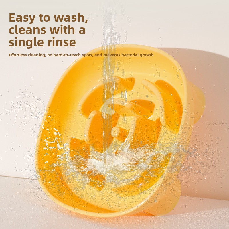 Pet Choking Prevention Flower Small Square Four-Legged Dog Slow Feeder