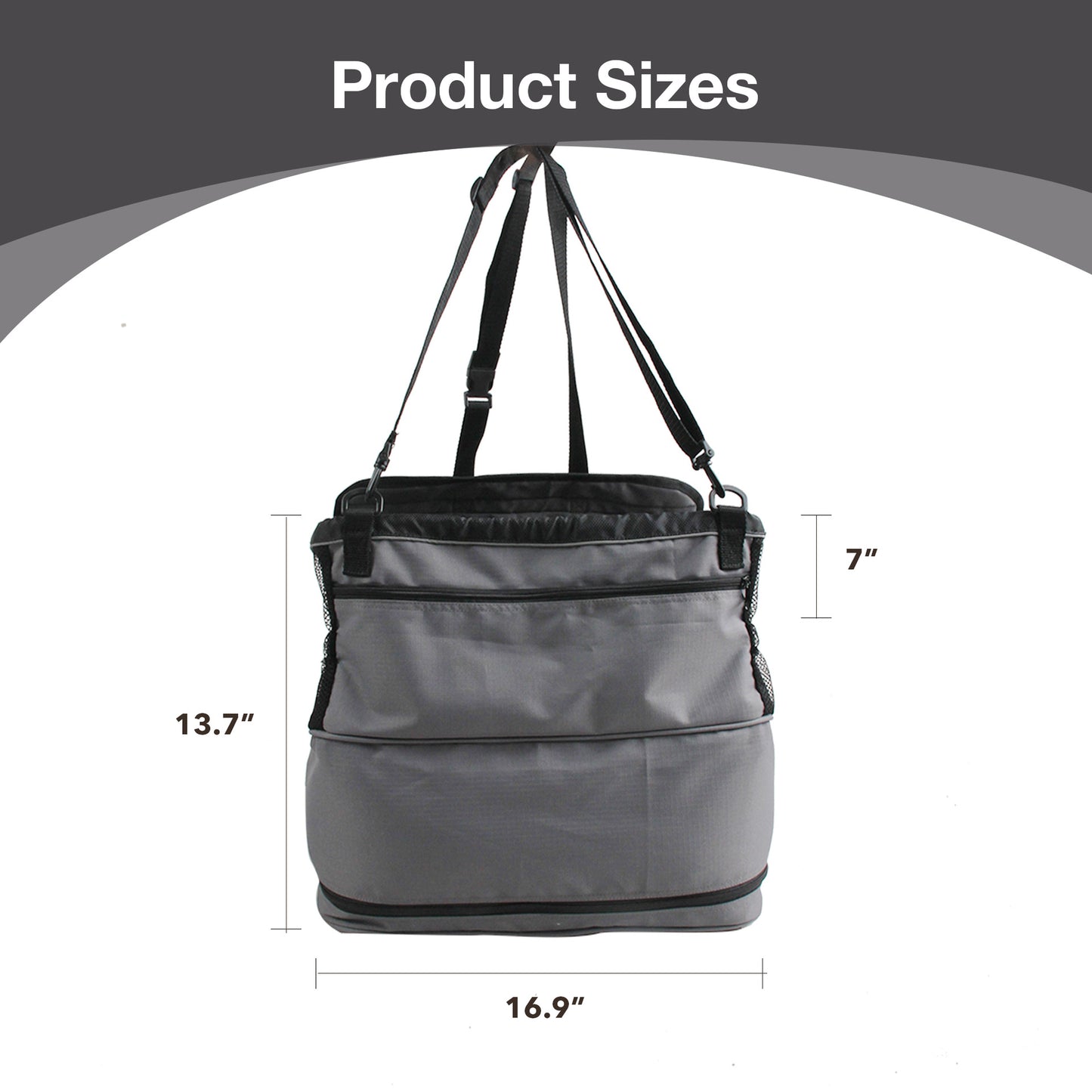 Pet Carrier Car Hanging Nest Gray Pet Travel Mat Pet Seat Dog Cat Front Seat Nest