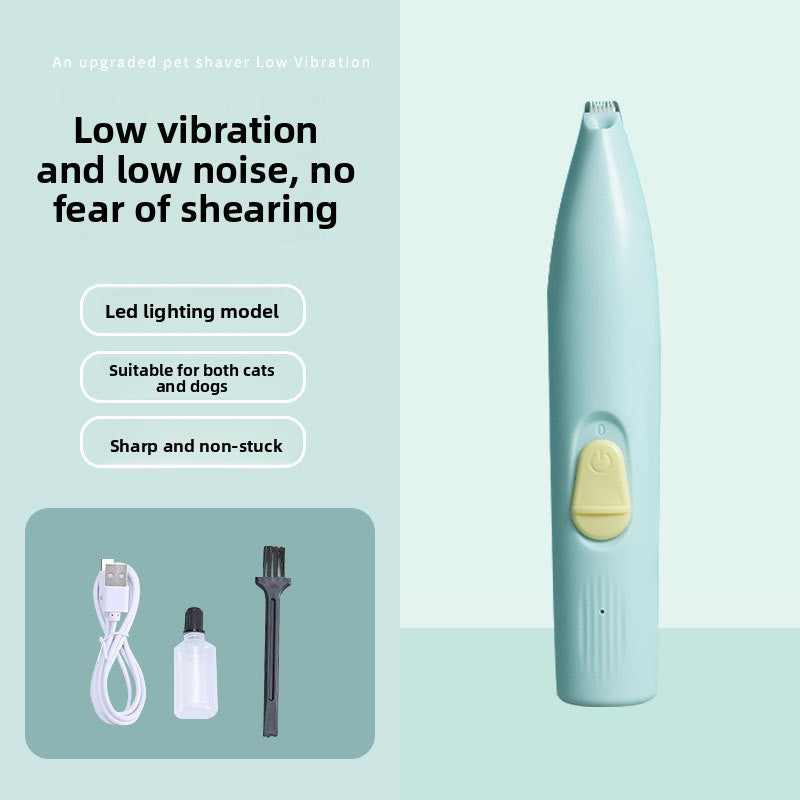 LED Light Pet Hair Trimmer Dog Cat Paw Hair Trimmer Paw Sole Hair Clipper Dog Hair Clipper