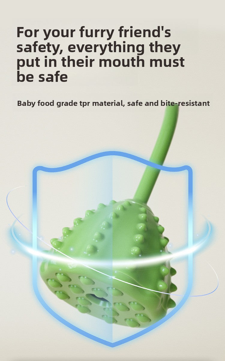 Interactive Dog Treat Dispensing Ball Toy Durable Chew Resistant Self-Play Pet Toy for Boredom Relief Mental Stimulation and Teeth Cleaning