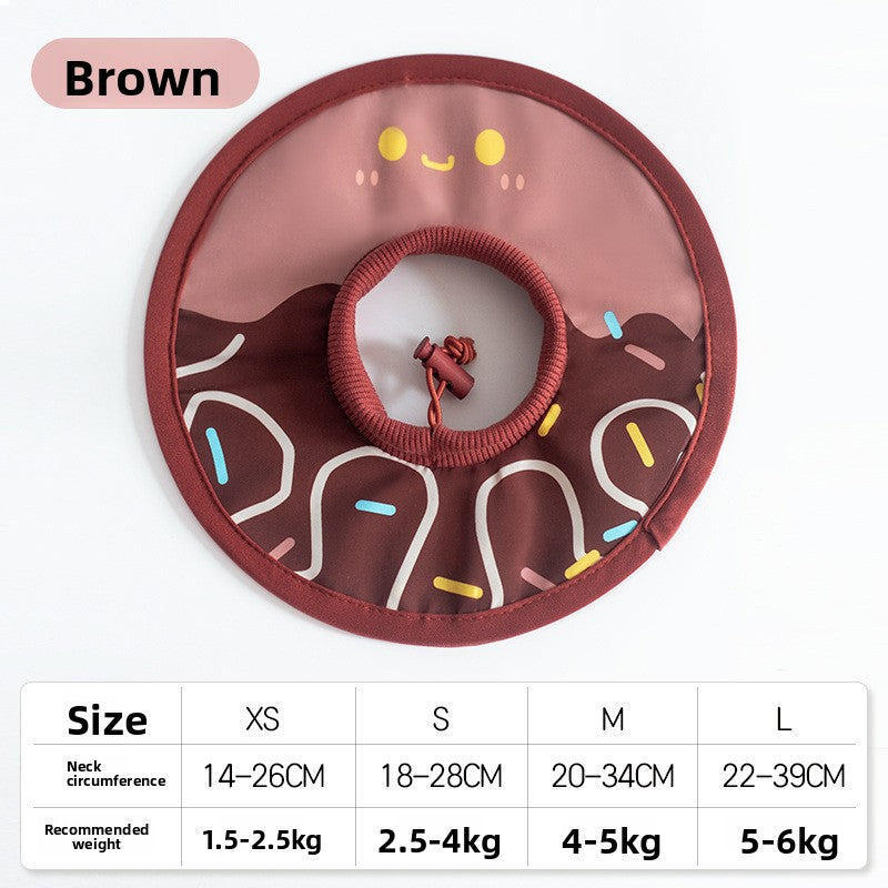 Deepened Neck Adjustable Waterproof Elizabethan Collar Anti Bite for Cats Dogs