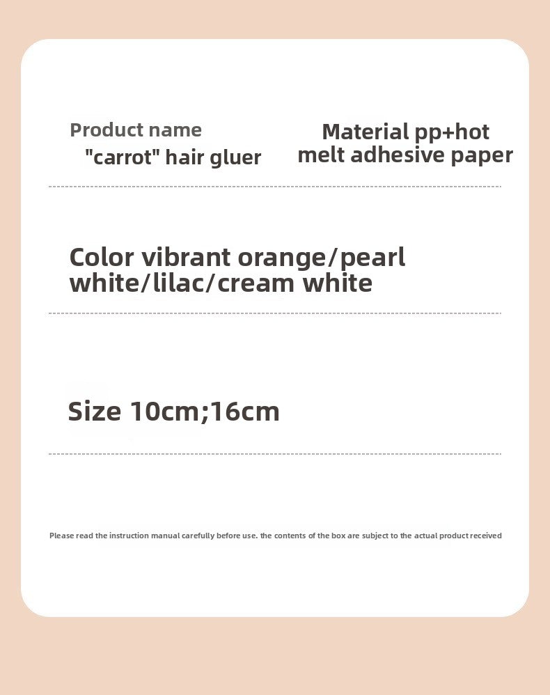 Tearable Carrot Lint Roller Strong Brush for Clothes Pet Hair with Replaceable Paper