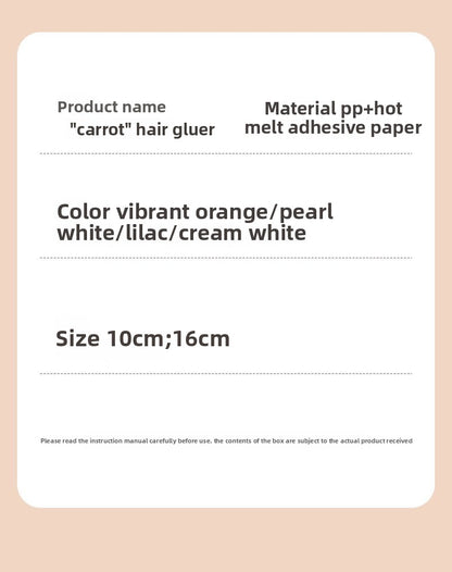 Tearable Carrot Lint Roller Strong Brush for Clothes Pet Hair with Replaceable Paper