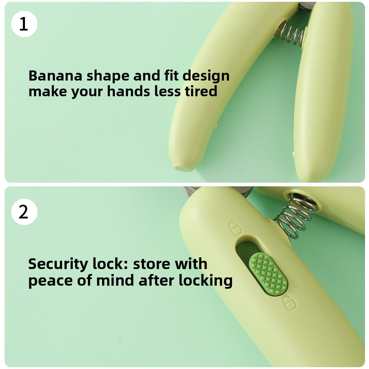 Banana Style Magic Nail Clipper for Cats Dogs Rabbits Anti Bleeding