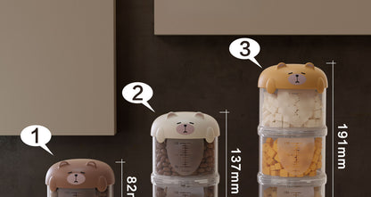 Portable Cat Snack Sealed Box Universal Pet Food Storage Moisture Proof Dispensing Canister