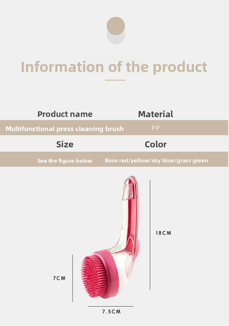 Silicone Pet Dog and Cat Bath Massage Brush Supplies