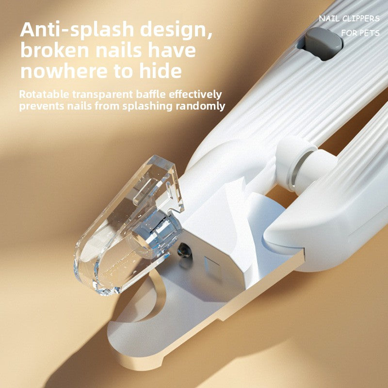 New Pet Nail Clippers with LED Light for Blood Line Observation, Dog Nail Clippers for Beginners, Pet Supplies