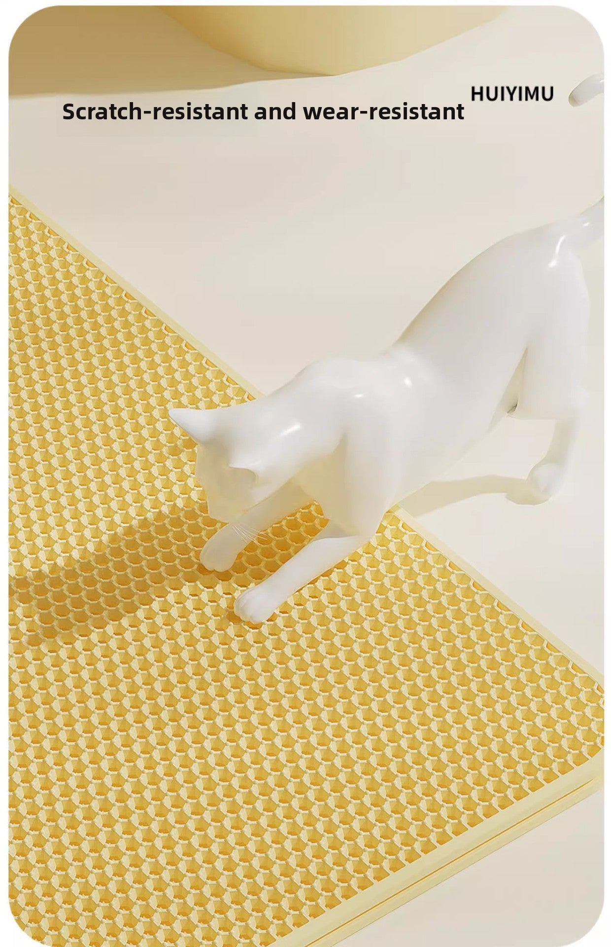 Extra Large Cat Litter Mat Heavy Duty Anti Tracking Litter Box Mat with Low Profile Edge Non Slip Bottom for Kitty Litter Containment