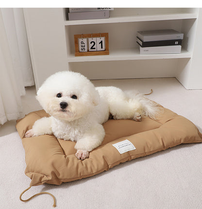 Cozy Ins Style Pet Bed Warm Thickened Marzis Cage Cushion for Dogs Cats Autumn Winter Soft Plush Comfortable Mat Korean Design