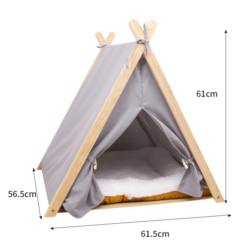 Pet Tent Dog House All-Season Universal Detachable Washable Enclosed Indoor Cat Winter Warm Cat Tent Cat House