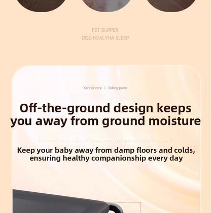 Elevated Dog Camping Bed All-Season Moisture-Proof Kennel Bed for Small Large Dogs