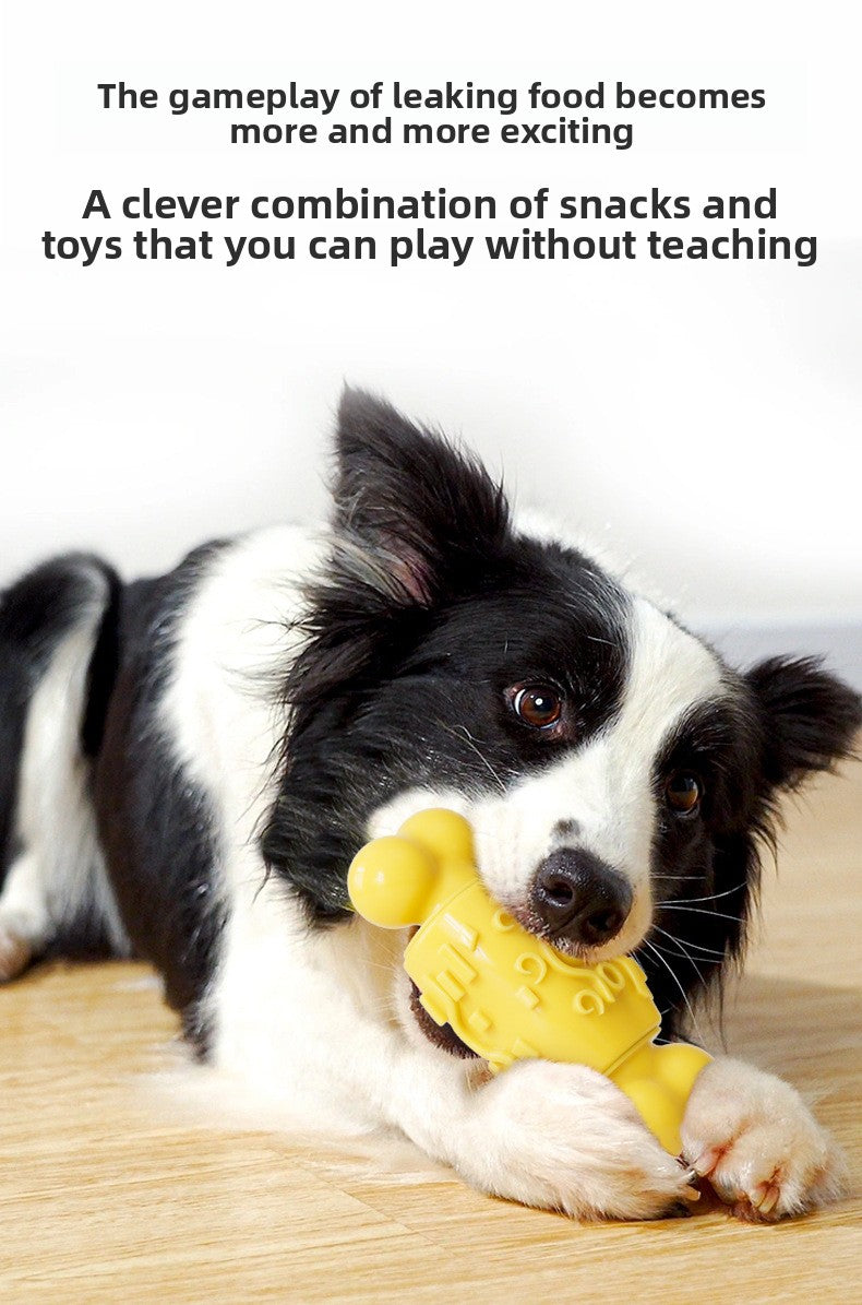 Dog Toy Sound Bone Treat Dispensing Chew Stick Durable Chew Toy Pet Supplies Dog Toothbrush