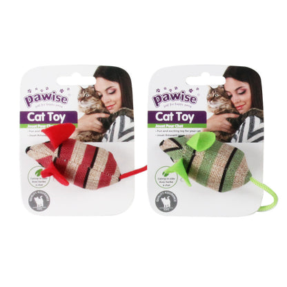 Durable Striped Sisal Cat Toy for Self-Entertainment Teeth Cleaning Play