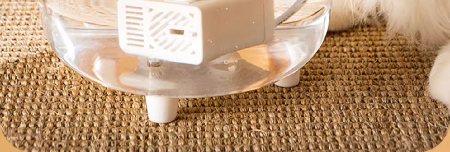 Silent Automatic Cat Water Dispenser Large Capacity Pet Fountain Anti Black Chin Bowl