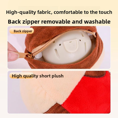 Plush Electric Jumping Ball Dog Toy Self Entertainment Sound for Puppy Teething Durable Corgi Chew