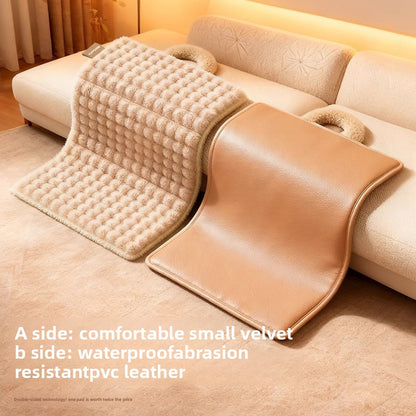 Deluxe Heated Pet Bed for Dogs Cats Warm Plush Mat with Removable Washable Cover All Season Cushion for Puppy Kitten Senior Pets