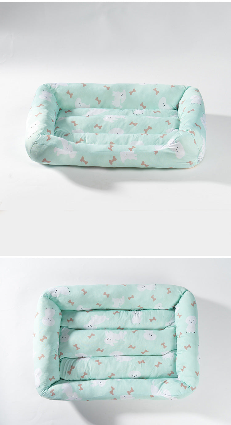 Cooling Ice Silk Pet Nest Mat Summer Sleep Pad for Cats Dogs