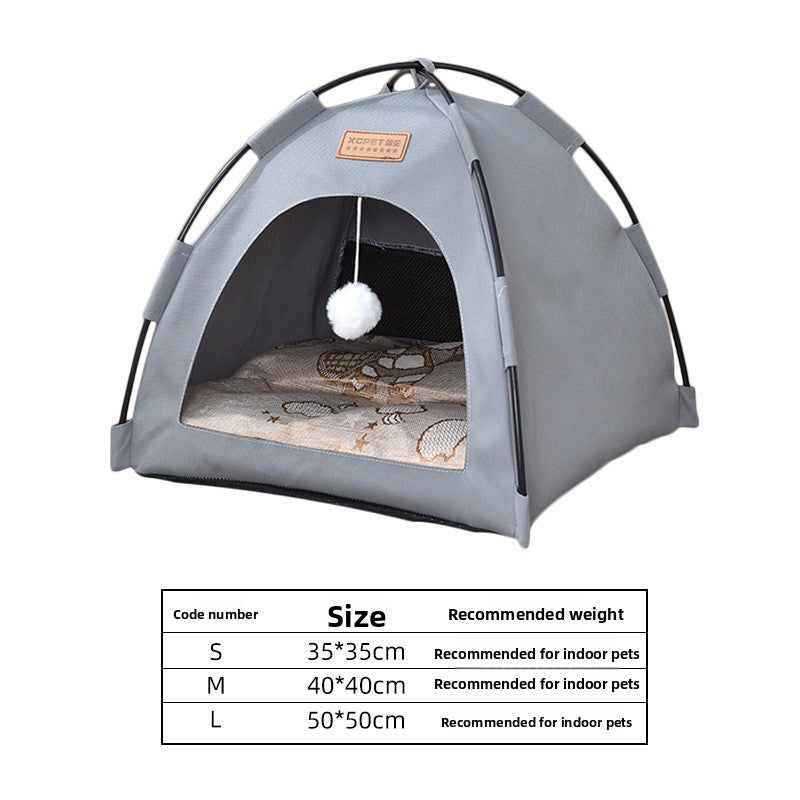 New Cat Tent Enclosed Foldable Oxford Cloth Cat House Dog House