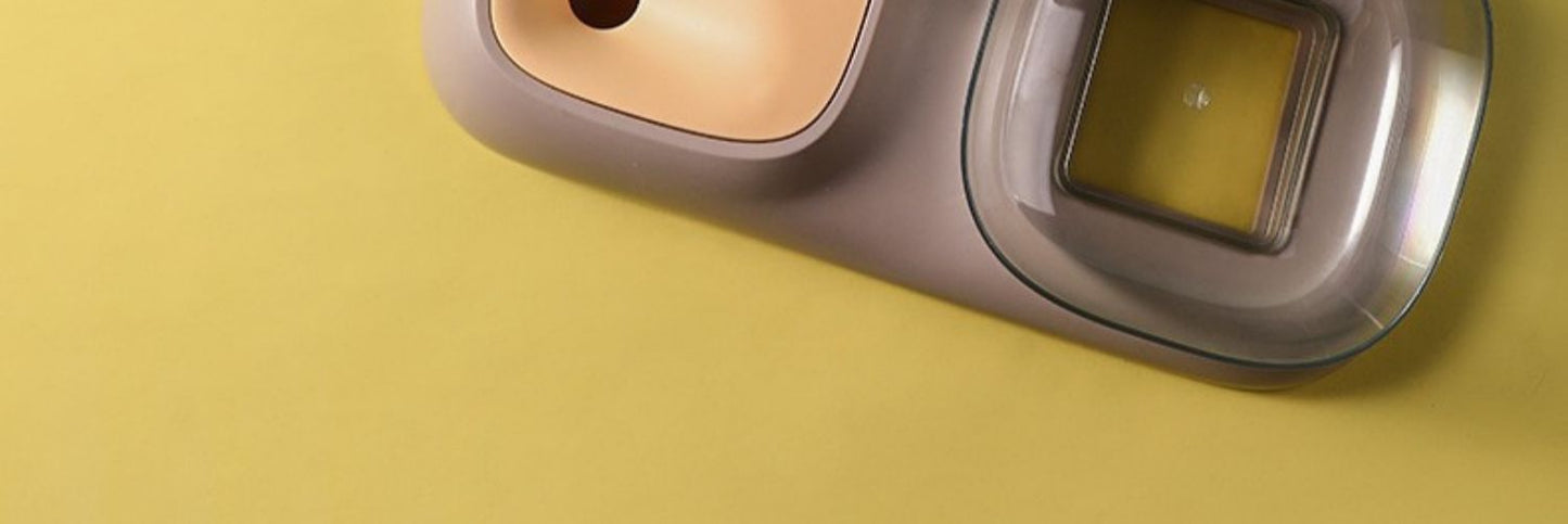 Dog Cat Automatic Refill Water Food Feeder Bowl Pet Supplies Dish Set