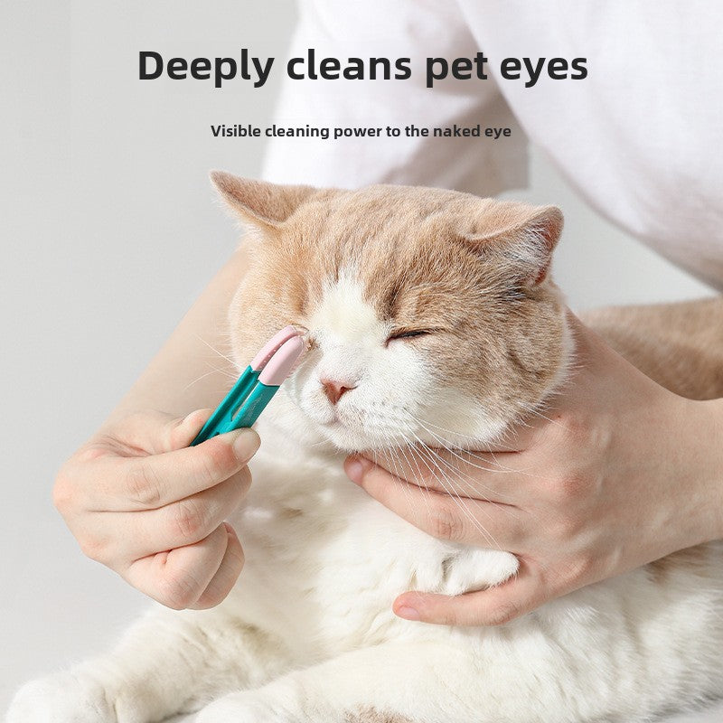 Soft Head Pet Eye Care Brush for Removing Eye Gunk