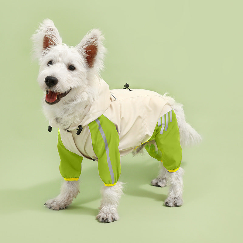 Pet Supplies Dog Clothing Raincoat Pet Clothes Autumn and Winter Thermal and Windproof Small Dog Raincoat Pet Shell Jacket