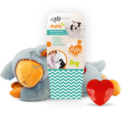 Dog Cat Anti-Anxiety Plush Lamb Pillow Having Simulated Heartbeat Feature