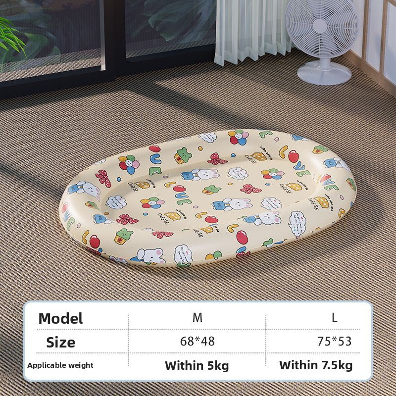 Summer Pet Cooling Mat Water Filled Ice Nest Bed for Large Cats Dogs