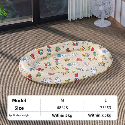 Summer Pet Cooling Mat Water Filled Ice Nest Bed for Large Cats Dogs