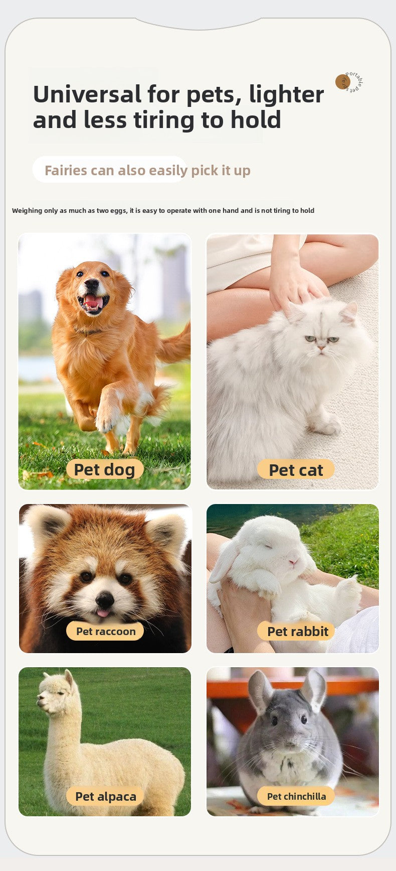 Pet Grooming Spray Comb for Cat Dog Hair Detangling Cleaning