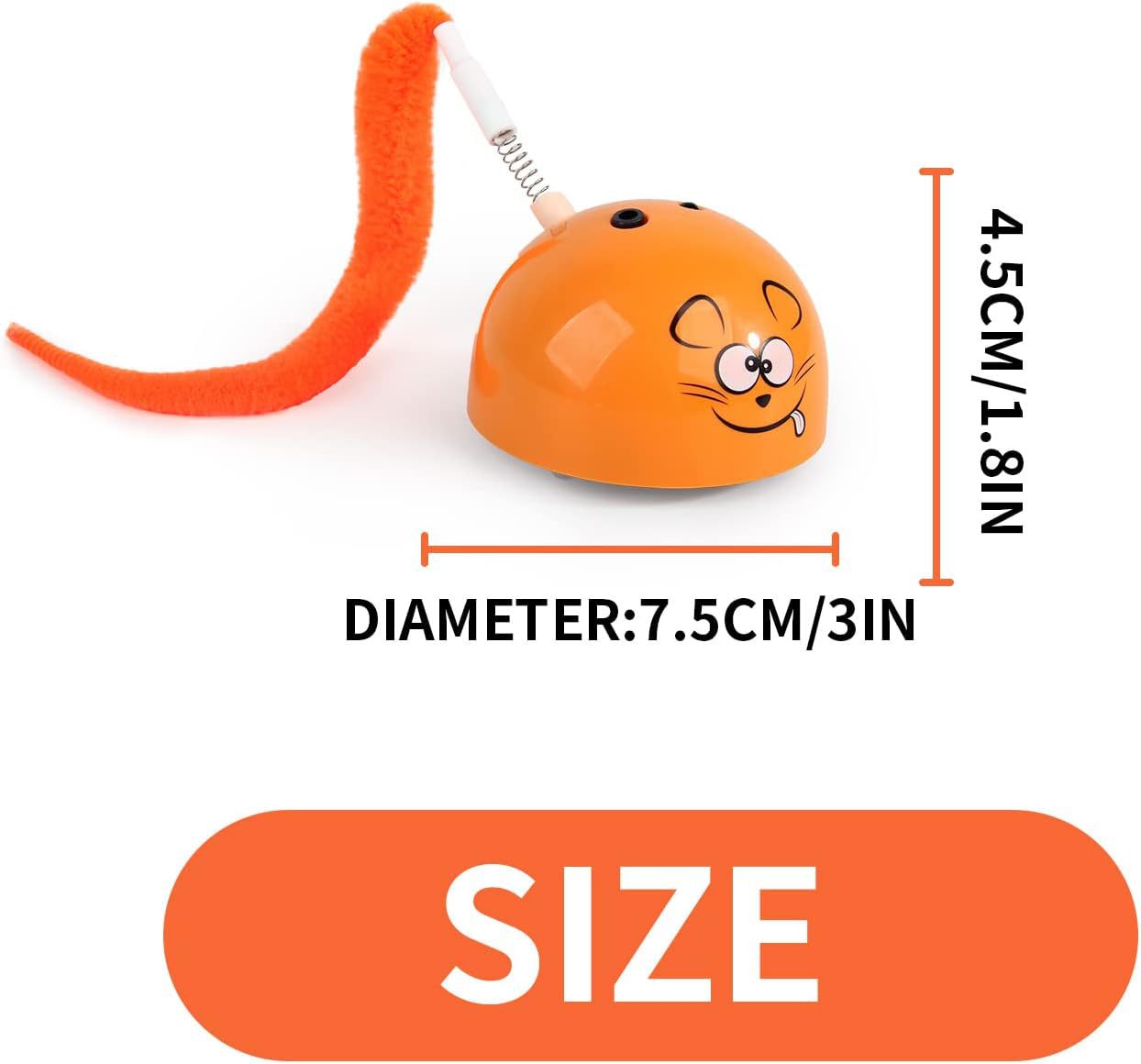 Indoor Electric Self-Entertainment Cat Toy with Glowing Moving Mouse