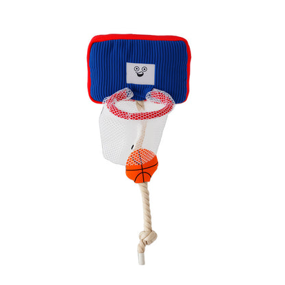 Durable Cotton Rope Dog Chew Toy with Squeaker Sound Interactive Plush Puppy Toys for Boredom Relief and Dental Health Pet Supplies