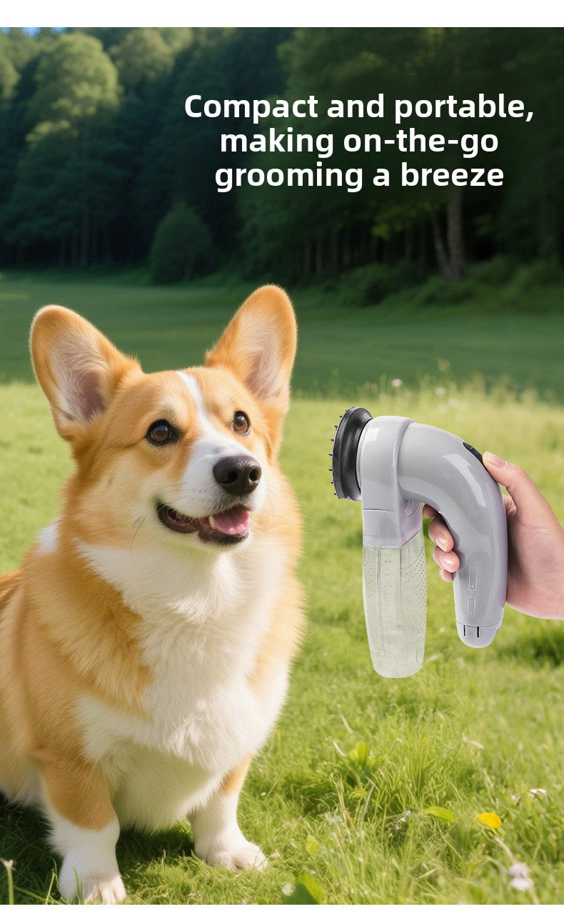 Portable Electric Pet Hair Remover Vacuum Cleaner for Cats and Dogs Rechargeable Handheld Grooming and Massage Tool for Home Car Furniture