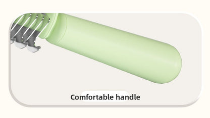 Double Sided Cat Comb for Shedding Small Dinosaur Cute Design Pet Grooming Brush Massage Knot Comb Macaron Colors Long Hair Short Hair