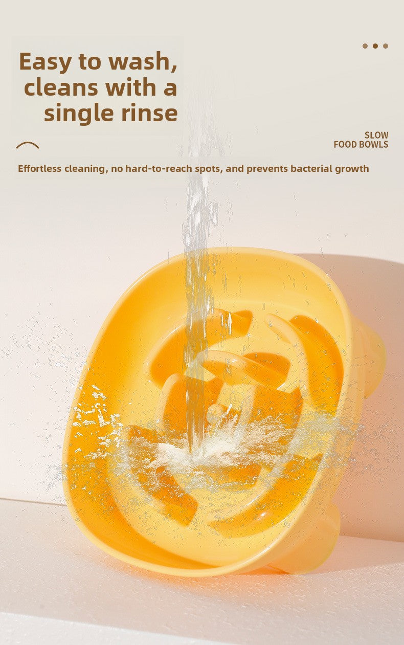 Pet Choking Prevention Flower Small Square Four-Legged Dog Slow Feeder