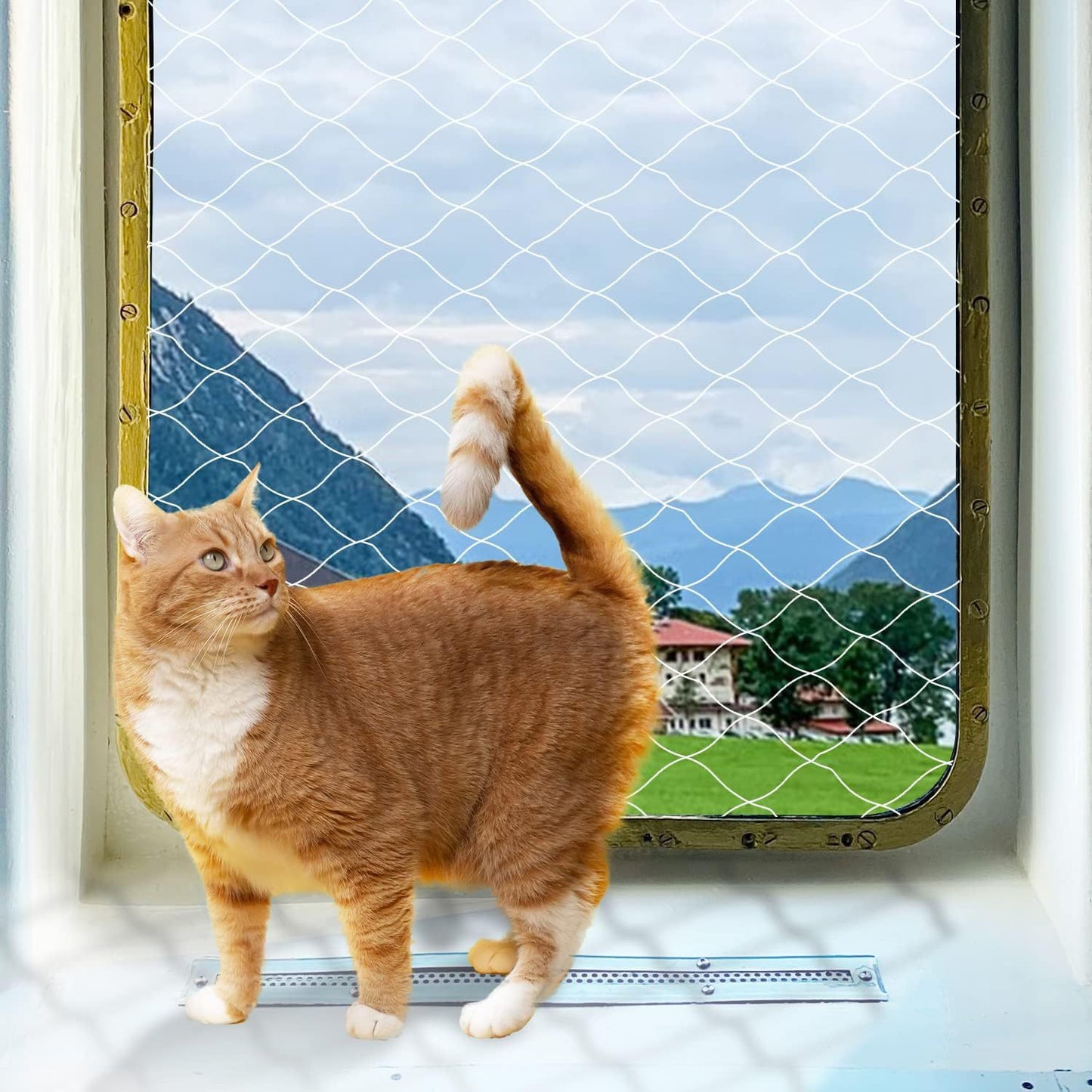 Multi-size Cat Netting Pet Guard Anti-fall Solution for Balcony Window and Stairs
