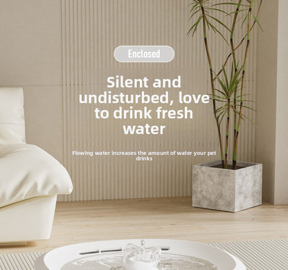 Upgraded Cat Water Fountain Automatic Flowing Water Dispenser with 3 Filters for Cats Dogs and Small Pets Plug in USB Pet Supplies