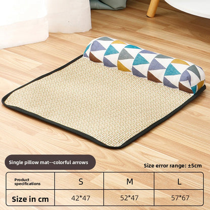 Pet Bed for Cats Dogs AllSeason Mat Summer Cool Sleeping Gear Small Medium Sizes